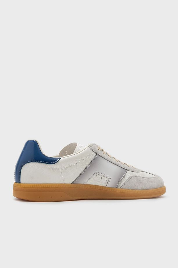 Logolu Hakiki Deri Süet Detaylı Sneaker Ayakkabı Erkek AYAKKABI MBPL21965FARCNOCI32 - 3