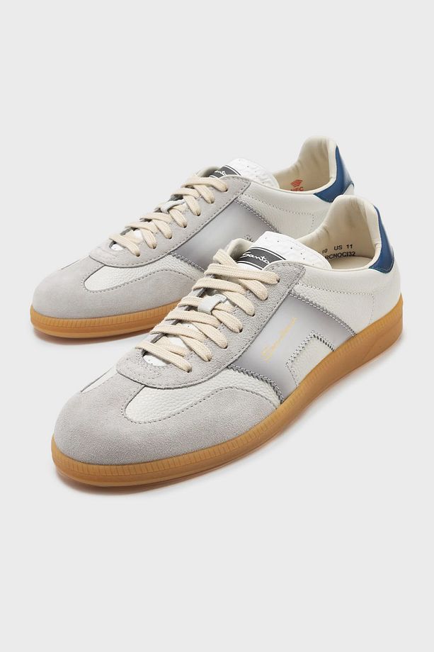 Logolu Hakiki Deri Süet Detaylı Sneaker Ayakkabı Erkek AYAKKABI MBPL21965FARCNOCI32 - 4