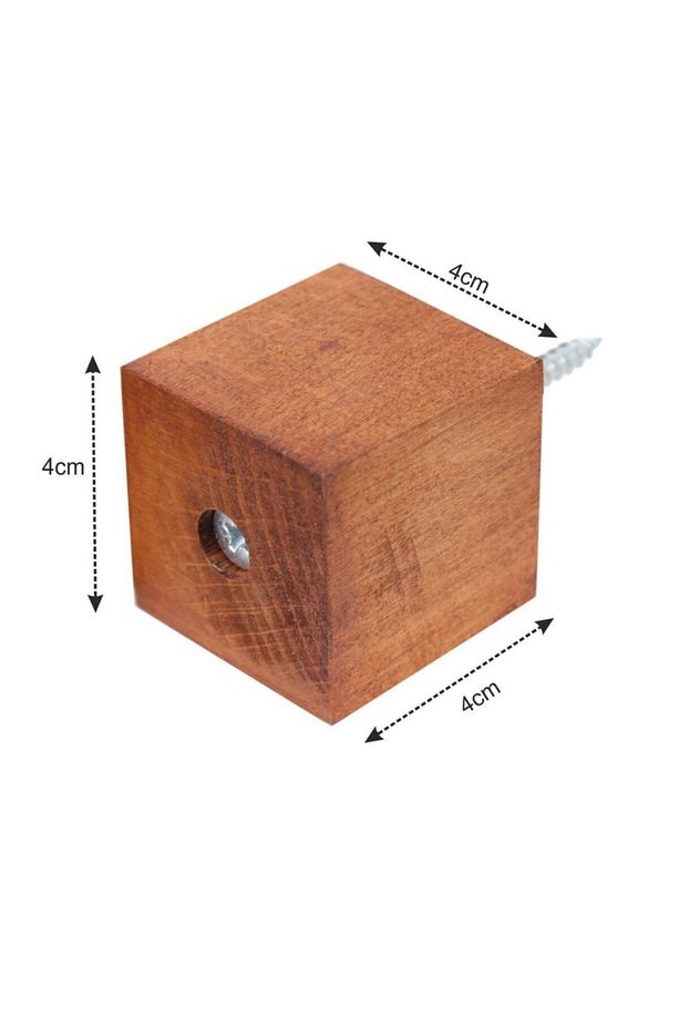 Masa Sandalye Mobilya Ünite Kanepe Sehpa Koltuk Ahşap Ayak Yükseltici Takoz Boy 4 Cm En 4x4 Cm - 1