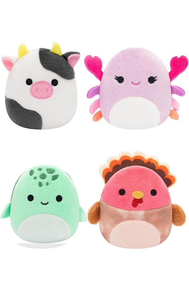 Micromallows Squishmallows Mini Yumuşak Peluş Oyuncak 6 lı Figür Seti - 6 CM - MODEL - 3 - 4