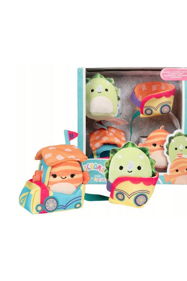 Micromallows Squishmallows Mini Yumuşak Peluş Oyuncak 2 Figür + 2 Aksesuar Figür Seti - 6 CM - MOD-3 - 8