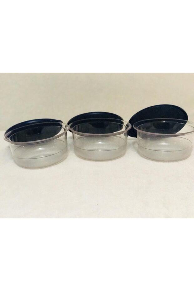 Kristalin Kase 3'lü Set Mavi Kapak 450 ml - 5