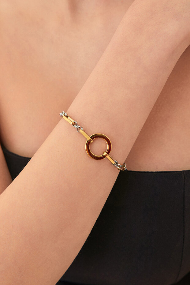 Halkalı Çelik Bileklik - 4