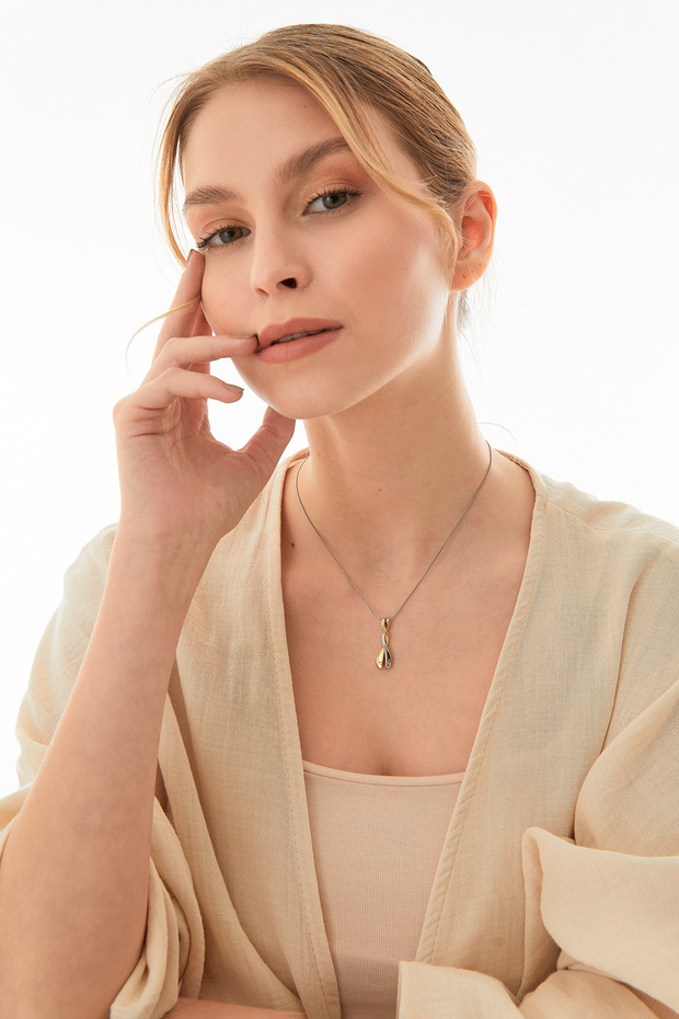 Sarmal Çelik Kolye - 3