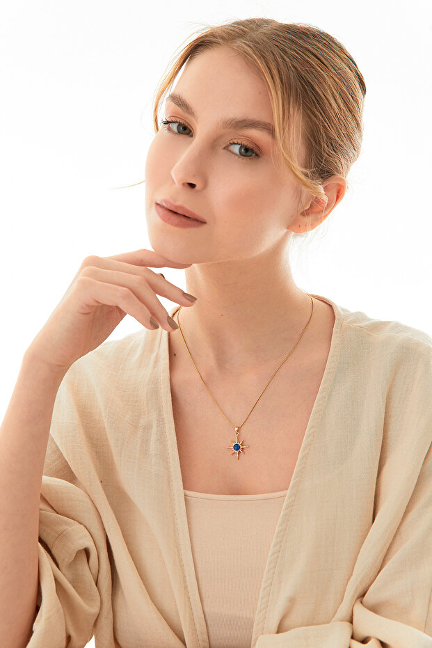 Yıldız Çelik Kolye - 3