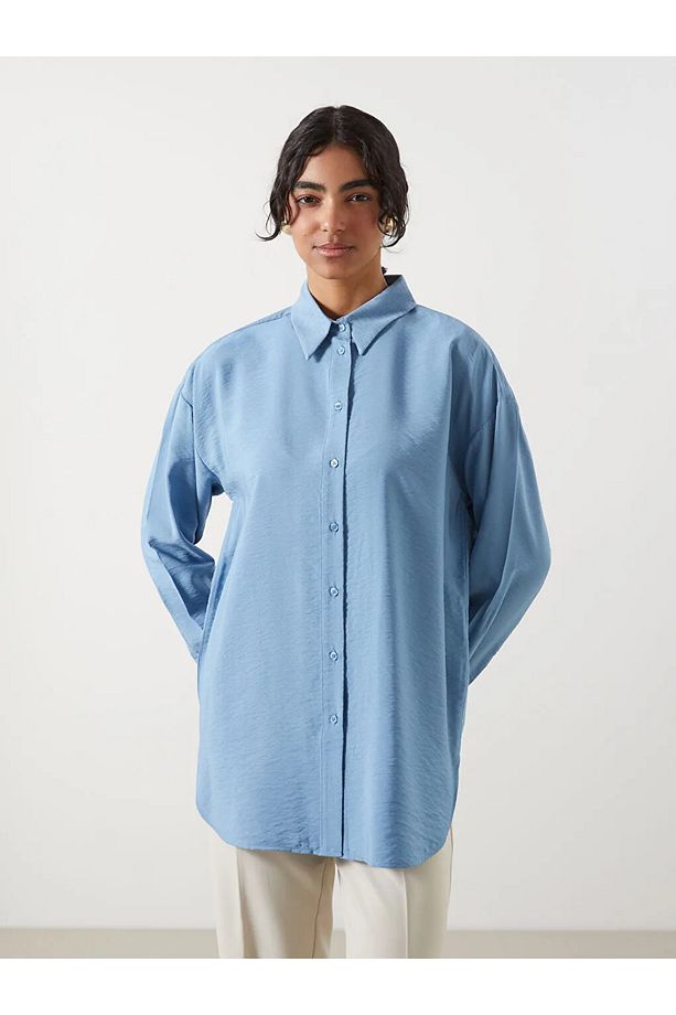 LCW Modest  Oversize Kadın Gömlek Tunik - 1
