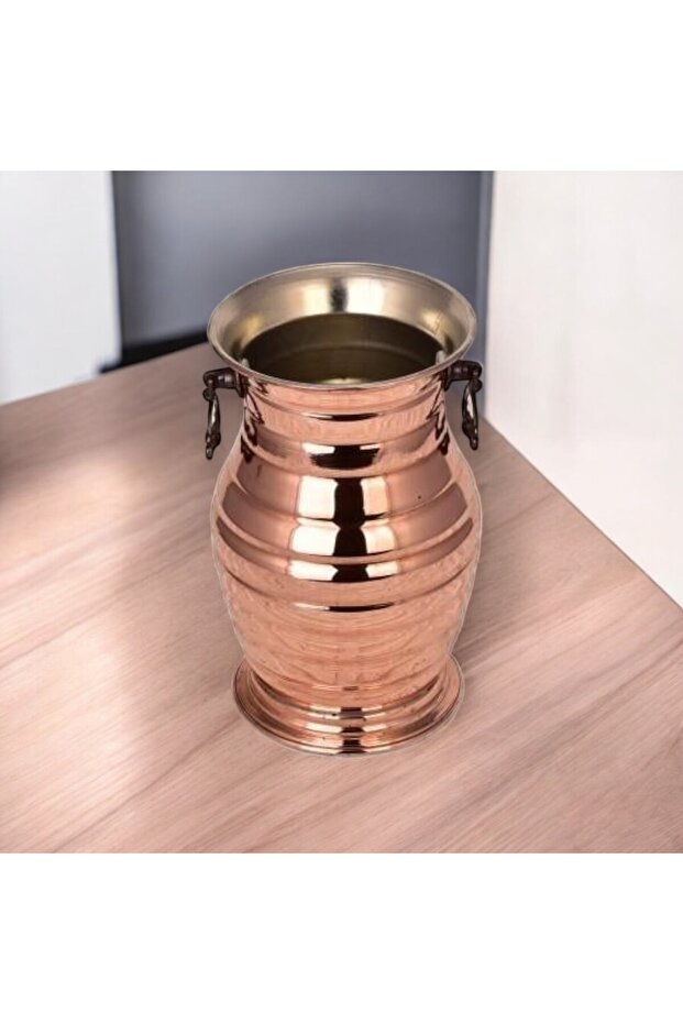 Sümbüllü Bakır Vazo - 2