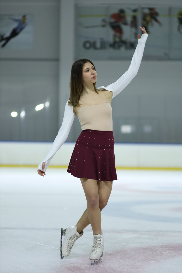 AURORA Taşlı Dalgıç Şort Etek - 2