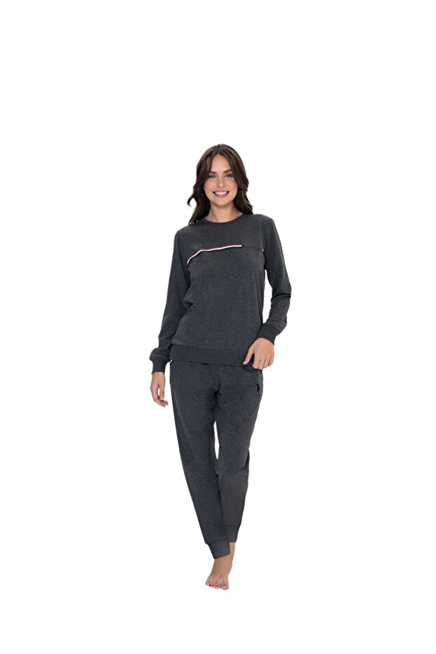 Women's Anthracite Melange Home Wear - 20111