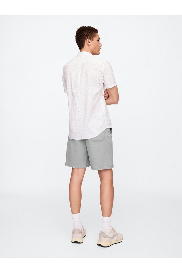 Erkek Gri Twill Şort - 6