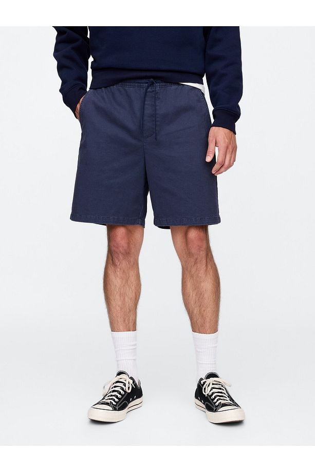 Erkek Lacivert Twill Şort - 5