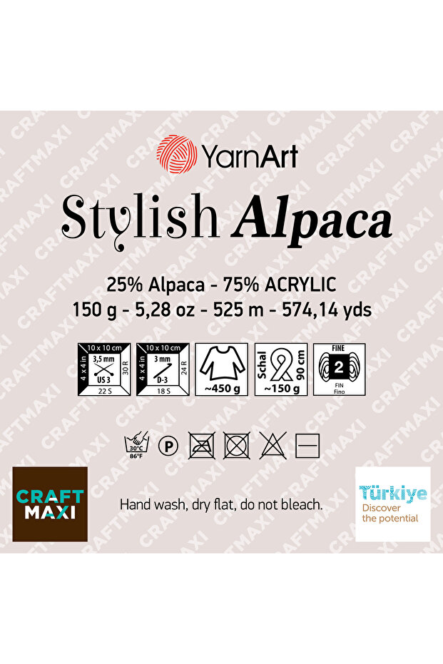STYLISH ALPACA - EBRULİ EL ÖRGÜ İPİ EBRULİ-7706 - 3