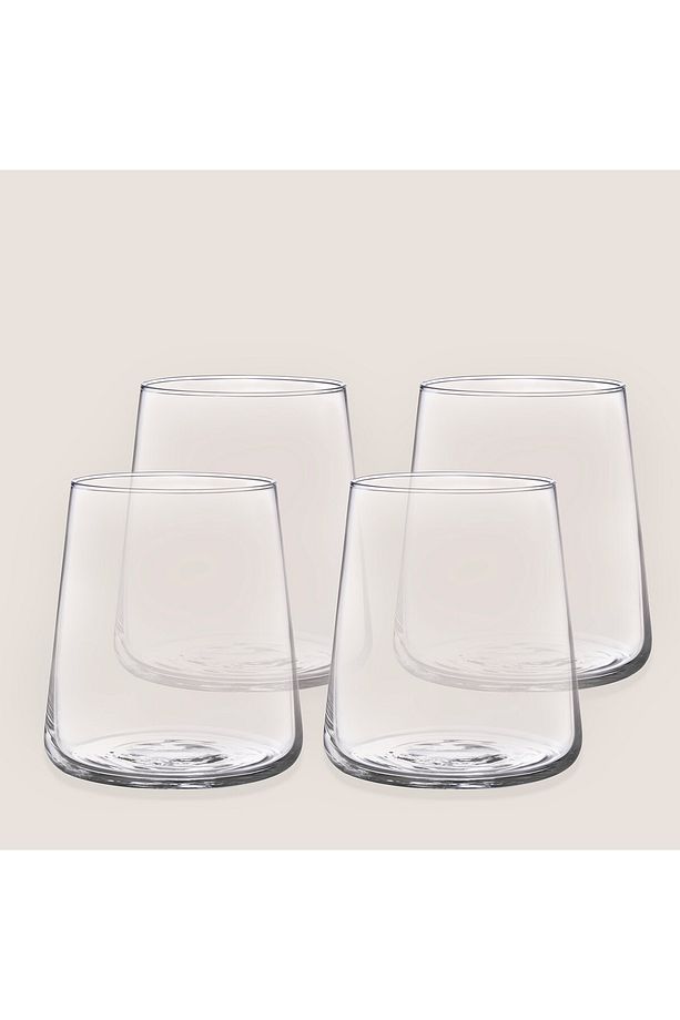 Arletta Su Bardağı Seti 380 ml 4'lü Set Transparan - 1