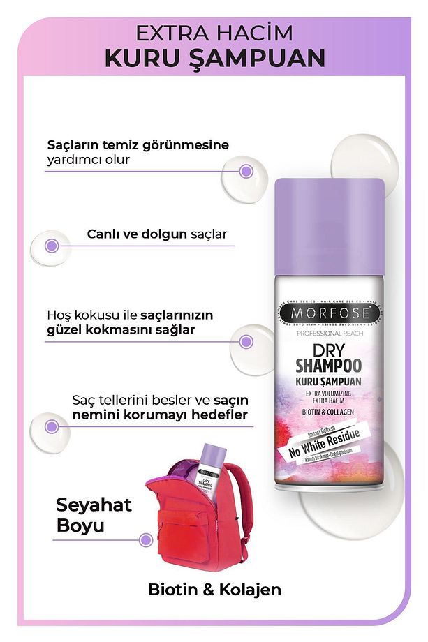 Ekstra Hacim Kuru Şampuan 90 ml - Seyahat Boy - 2
