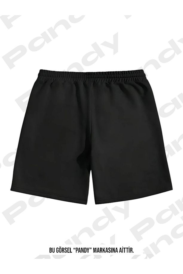 Unisex Örümcek Baskılı Basic Şort - 2