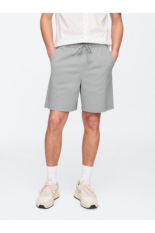 Erkek Gri Twill Şort - 5