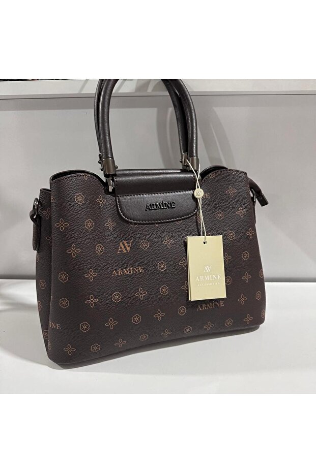 حقيبة مطبوعة باللون البني AR34203