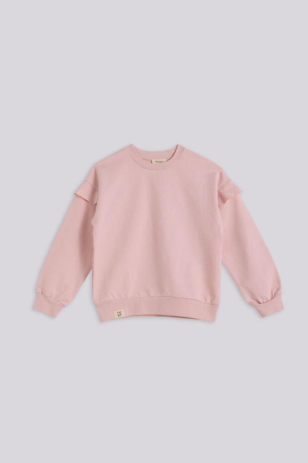 BG Store Kız Çocuk Pembe Sweatshirt - 1
