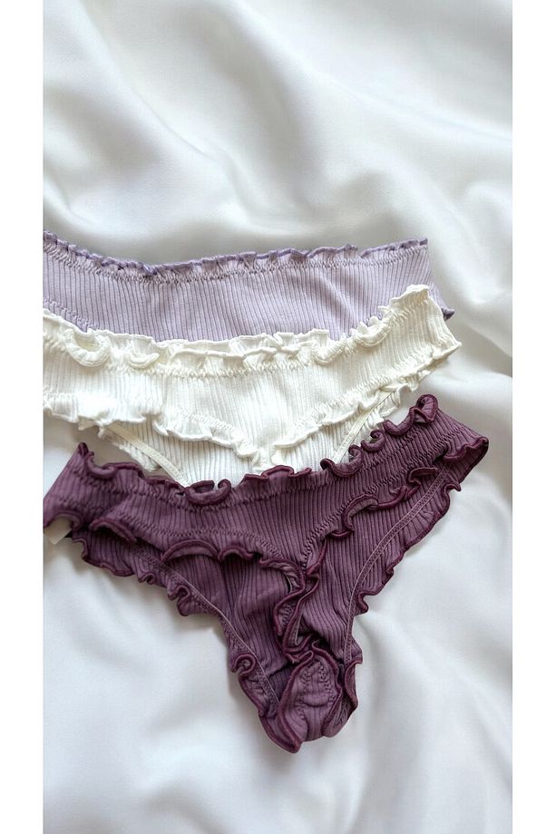 Betty2 Model 3’lü Paket Tanga Pamuklu S/m/l-sta - 1