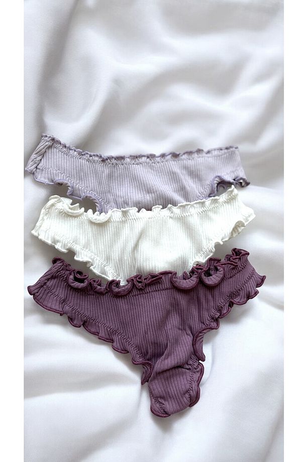 Betty2 Model 3’lü Paket Tanga Pamuklu S/m/l-sta - 2