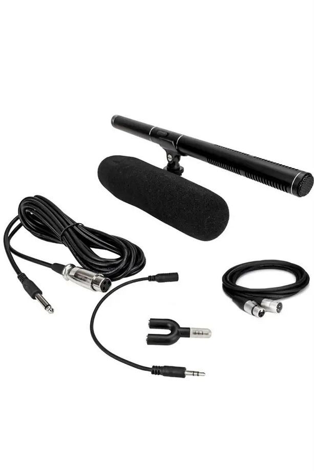HC110 Profesyonel Condenser Shotgun Koro Mikrofonu - 1