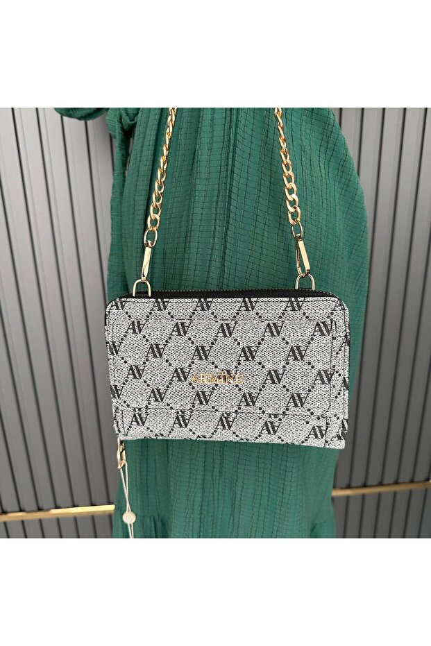 حقيبة رمادية منقطة AR32402 - 1