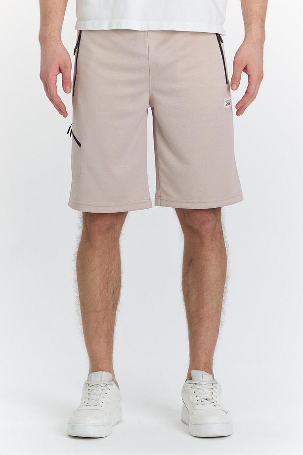 Erkek Polycotton Şort Ekru 6051-E - 2