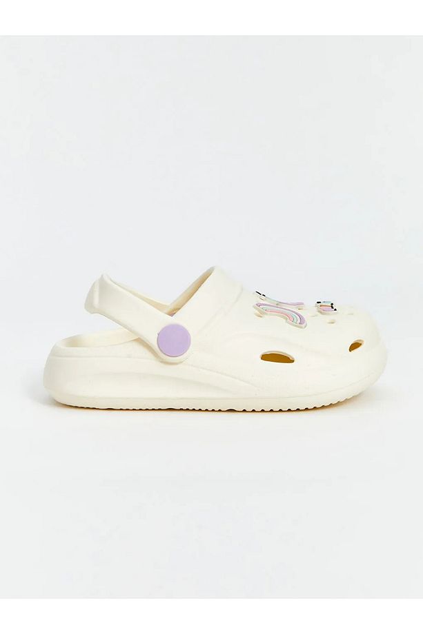 LCW STEPS Bej Baskılı Kız Bebek Plaj Sandaleti - 2