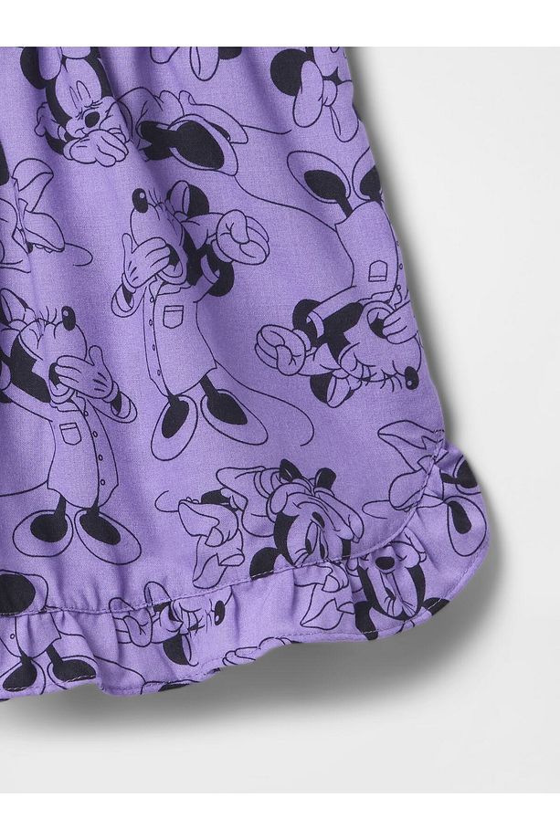 Kız Çocuk Mor Fırfırlı Pijama Şort - 2
