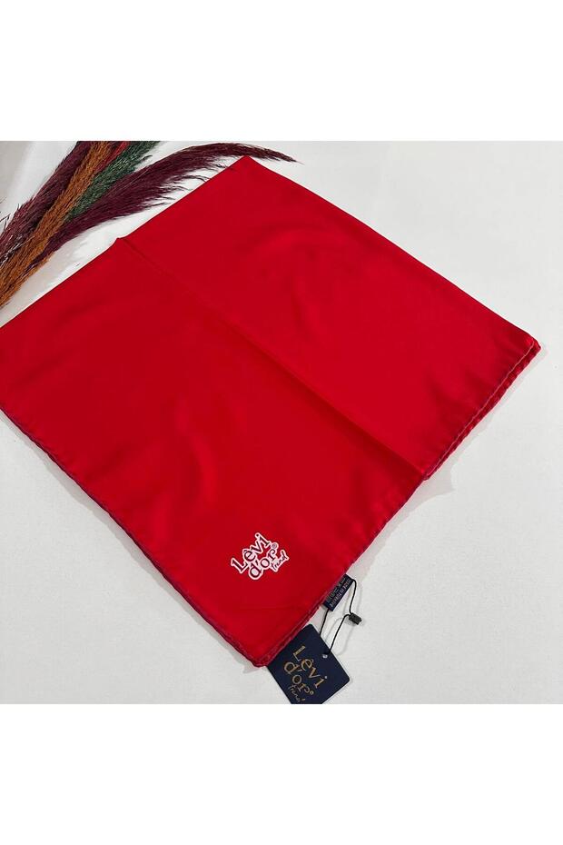 Levi'dor Trend Red Solid Color Esarfa - LVB03 - 1