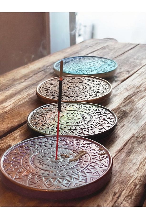 Mandala Özel Tasarım Taş Tütsülük ( Çubuk Tütsü Hediyeli) - 2
