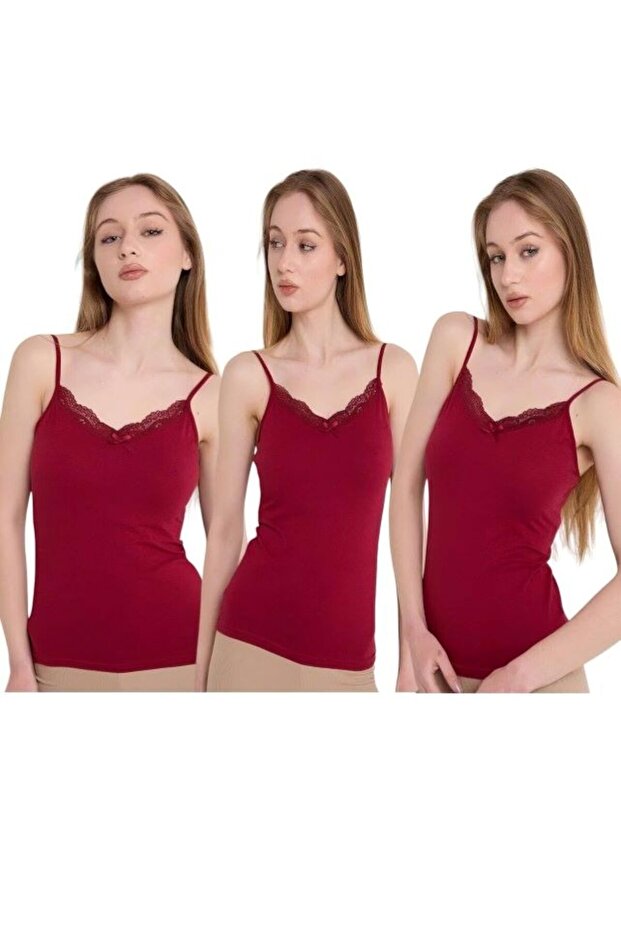 3 Pack - Solid Color Women's Undershirt