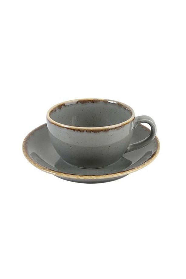 Seasons Koyu Gri Tabaklı Çay Fincanı 207 Cc - 1