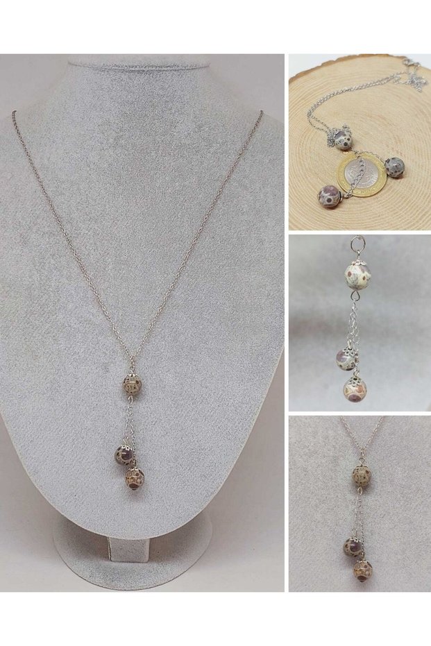 Jasper Stone Royal Chain Necklace (36035)