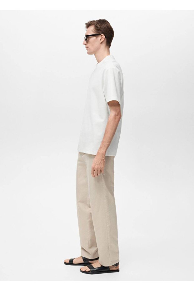 Ribana regular fit pamuklu tişört - 8