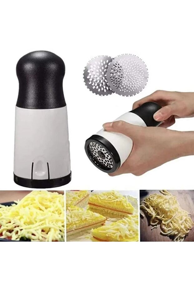 Magic grater for cheese and chocolate, practical and easy to use, designed with two blades for fine and coarse grating - 3