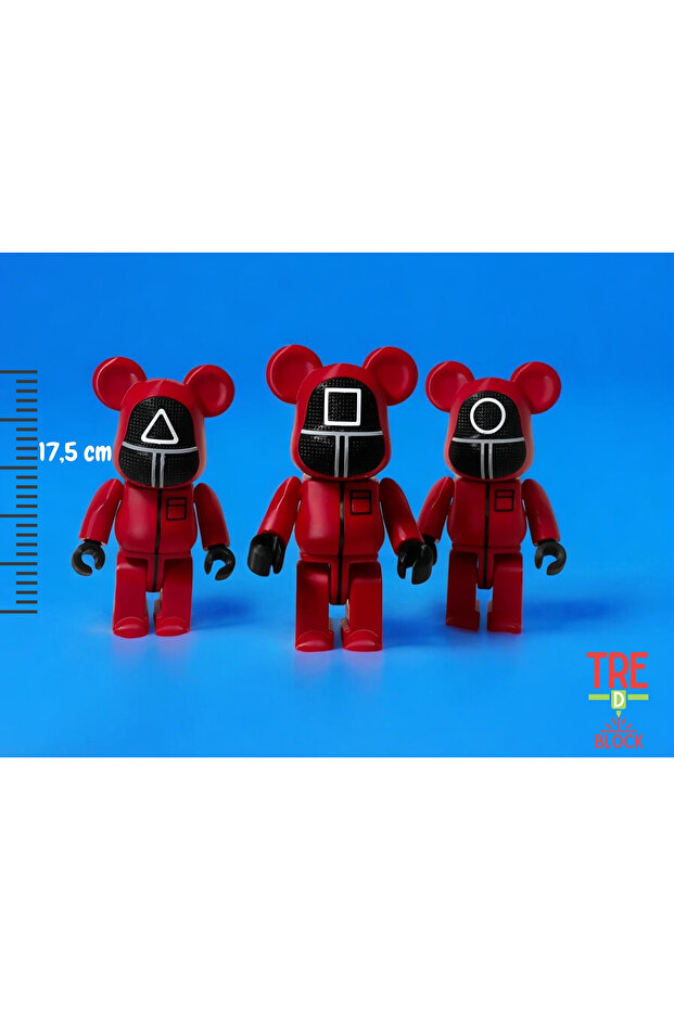 Squid Game x Bearbrick 3'lü Figür Seti - 1