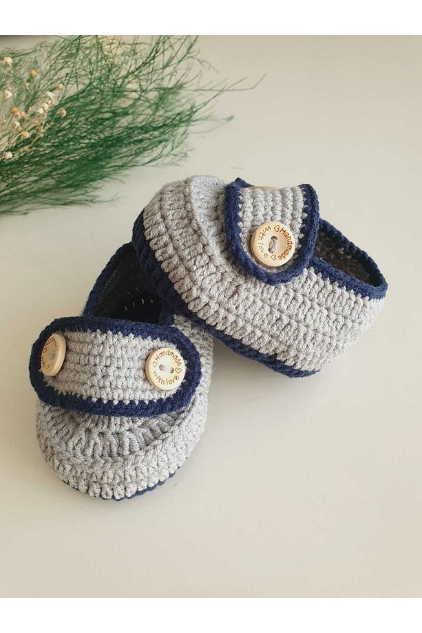 El Örgüsü Yumuşak Bebek Makosen Patik - 1