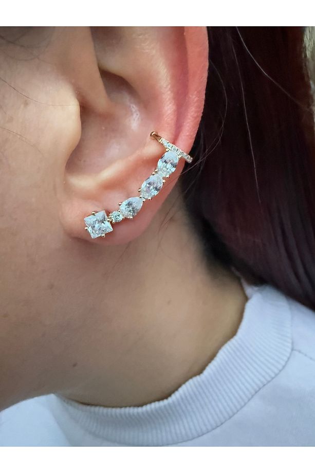 ✨Nova Vıp Seri Xuping Kıkırdak Küpe – Tek Küpede Çoklu Görünüm ✨ - 2
