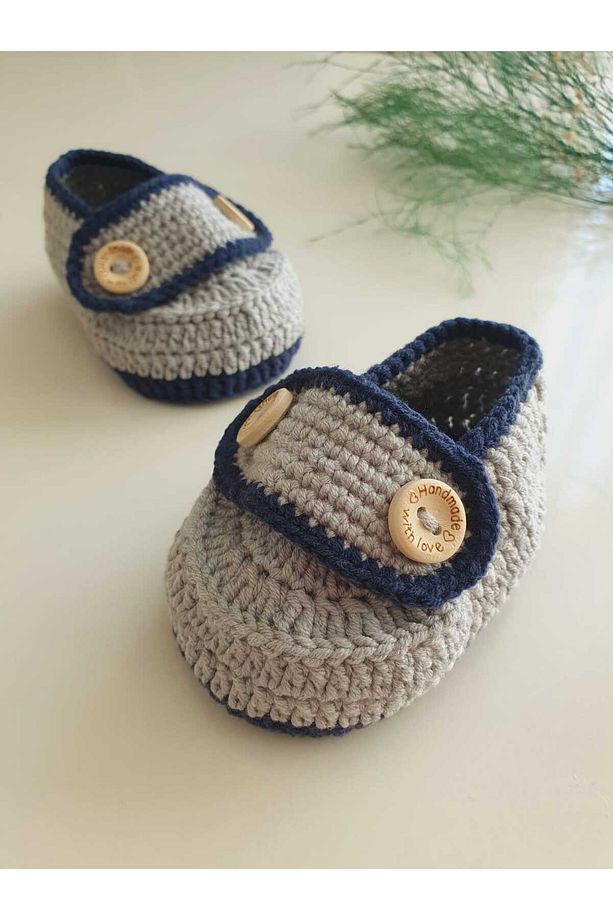 El Örgüsü Yumuşak Bebek Makosen Patik - 2