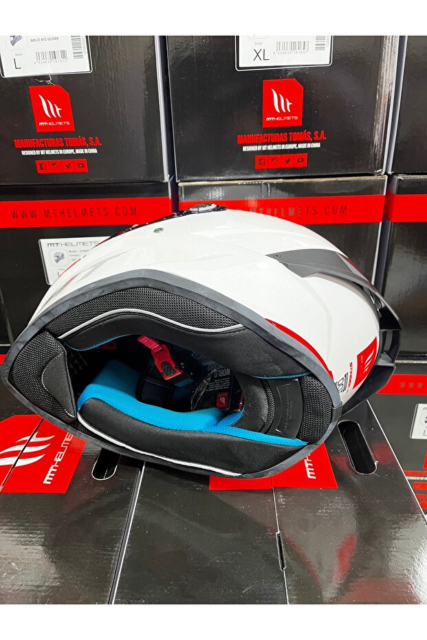 Helmets stinger 2 solid parlak beyaz (şeffaf vizörlü) - 9