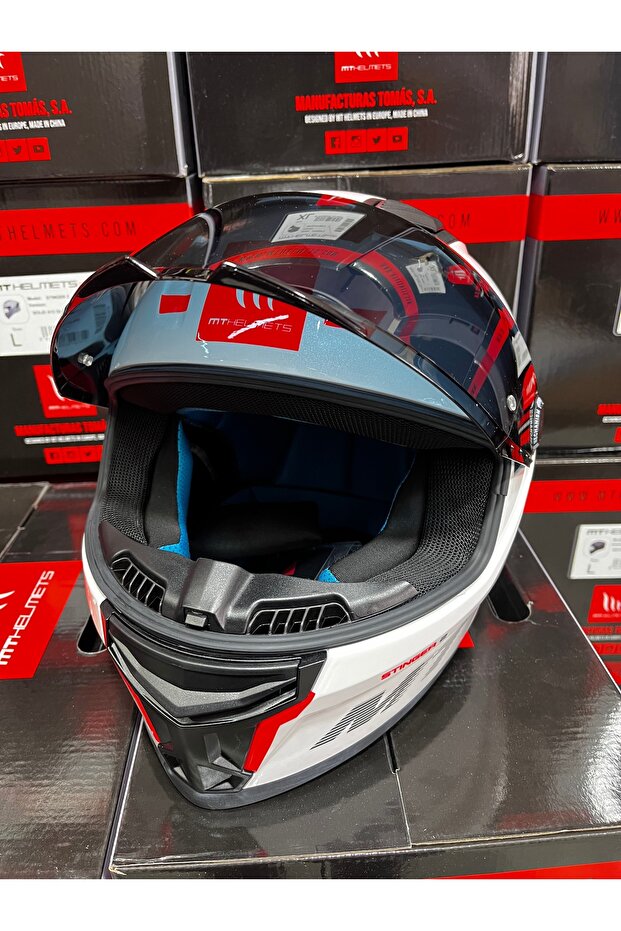 Helmets stinger 2 solid parlak beyaz (şeffaf vizörlü) - 8