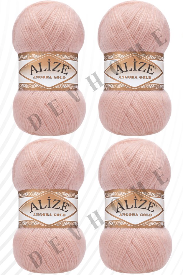 Alize Angora Gold Hand Knitting Thread Yarn Wool Vest Yarn 4 Pieces Acrylic Wool Yarn