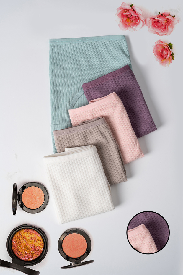 Women's 5-Pack Ribbed Cotton Briefs