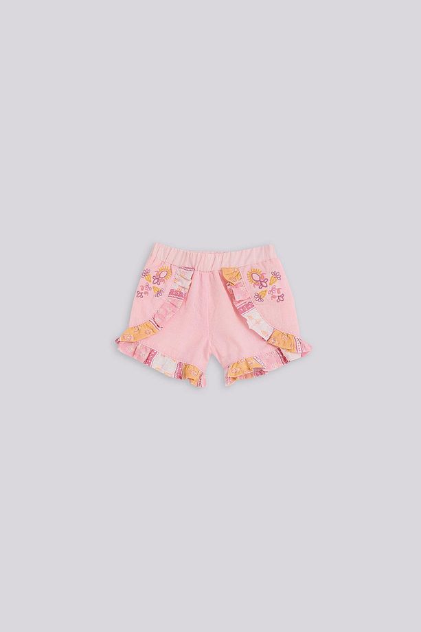 BG Store Kız Bebek Pembe Şort - 1