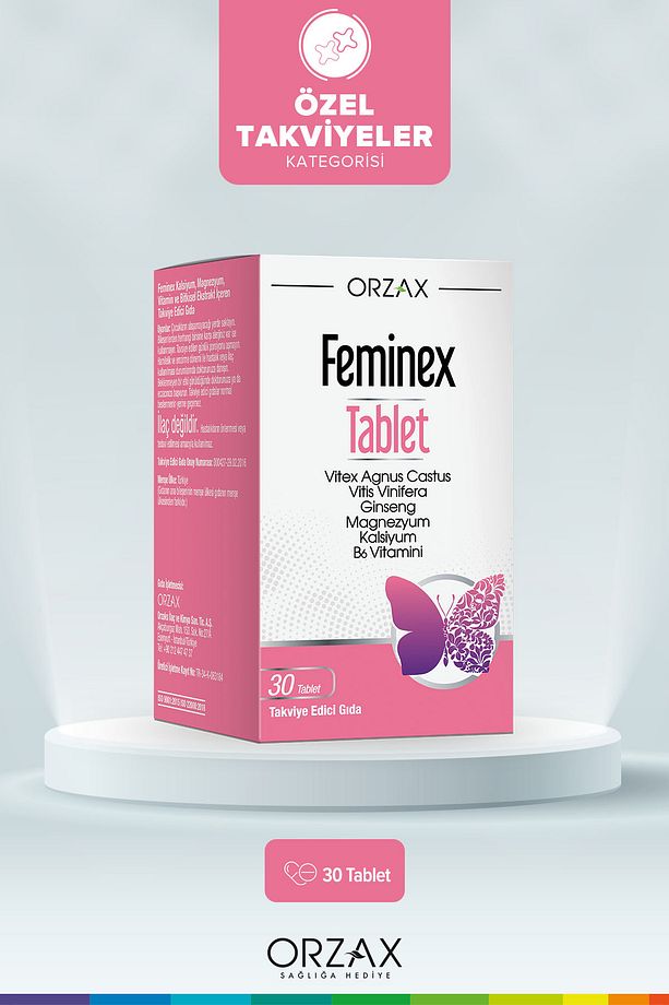 Feminex 30 Tablet Bitkisel Ekstreler, Multi Vitamin & Mineral - 1