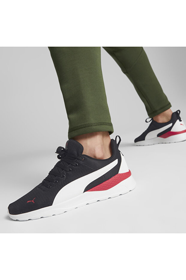 Erkek Koşu ve Antreman Ayakkabısı Anzarun Lite Black-PUMA White-For A 37112850 - 4