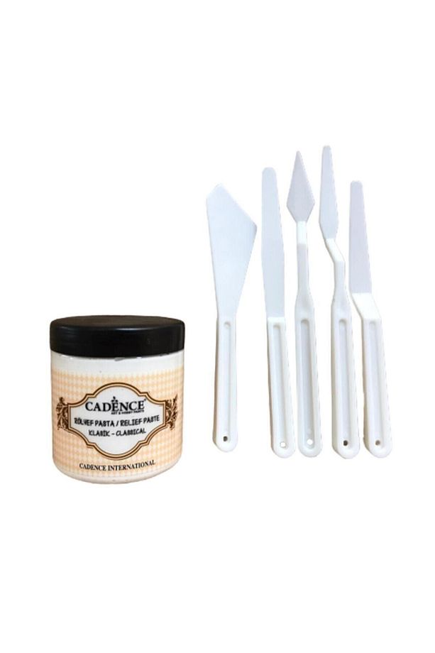 Cadence Rölyef Pasta 250ml + Spatula Seti 5'li - 1