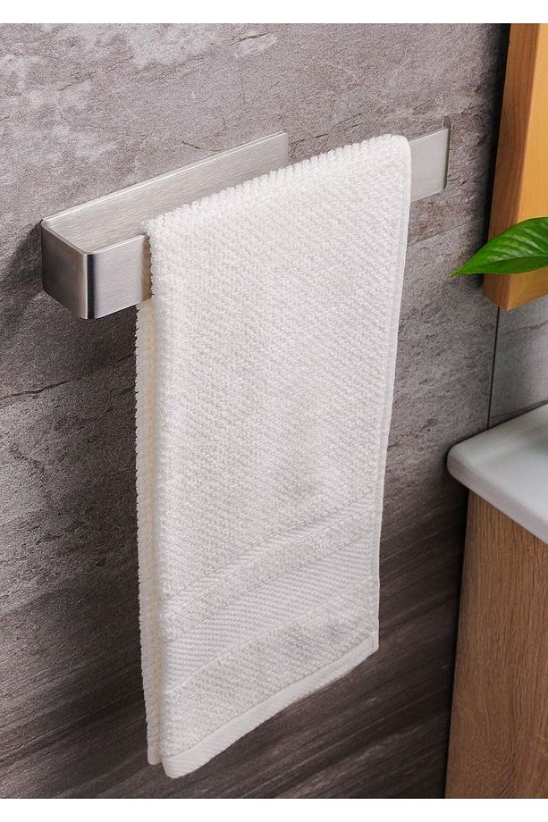 Paslanmaz Çelik Yapışkanlı Havluluk - Tuvalet Kağıtlığı - 2 Adet Askılık SET INOX - 2