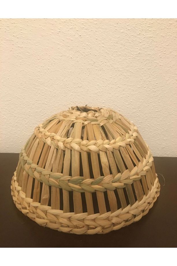 Hasır Bambu Rattan Avize 30cm İskandinav Bohem Rustik Avize Sarkıt-Salon Yatak Odası(duy Dahil ) - 2